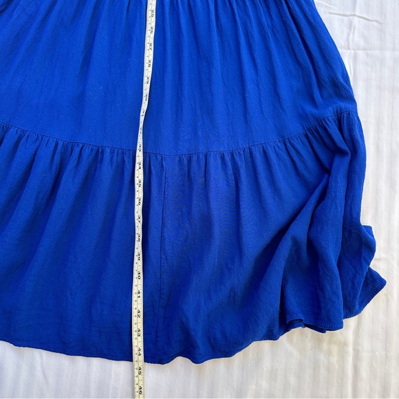 EUC Zara royal blue tiered maxi dress with pockets - Picture 5 of 5